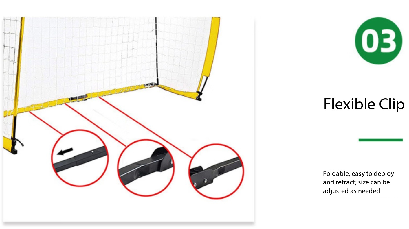Heavy Equipment Game - 5×2 M Portable Folding Soccer Goal