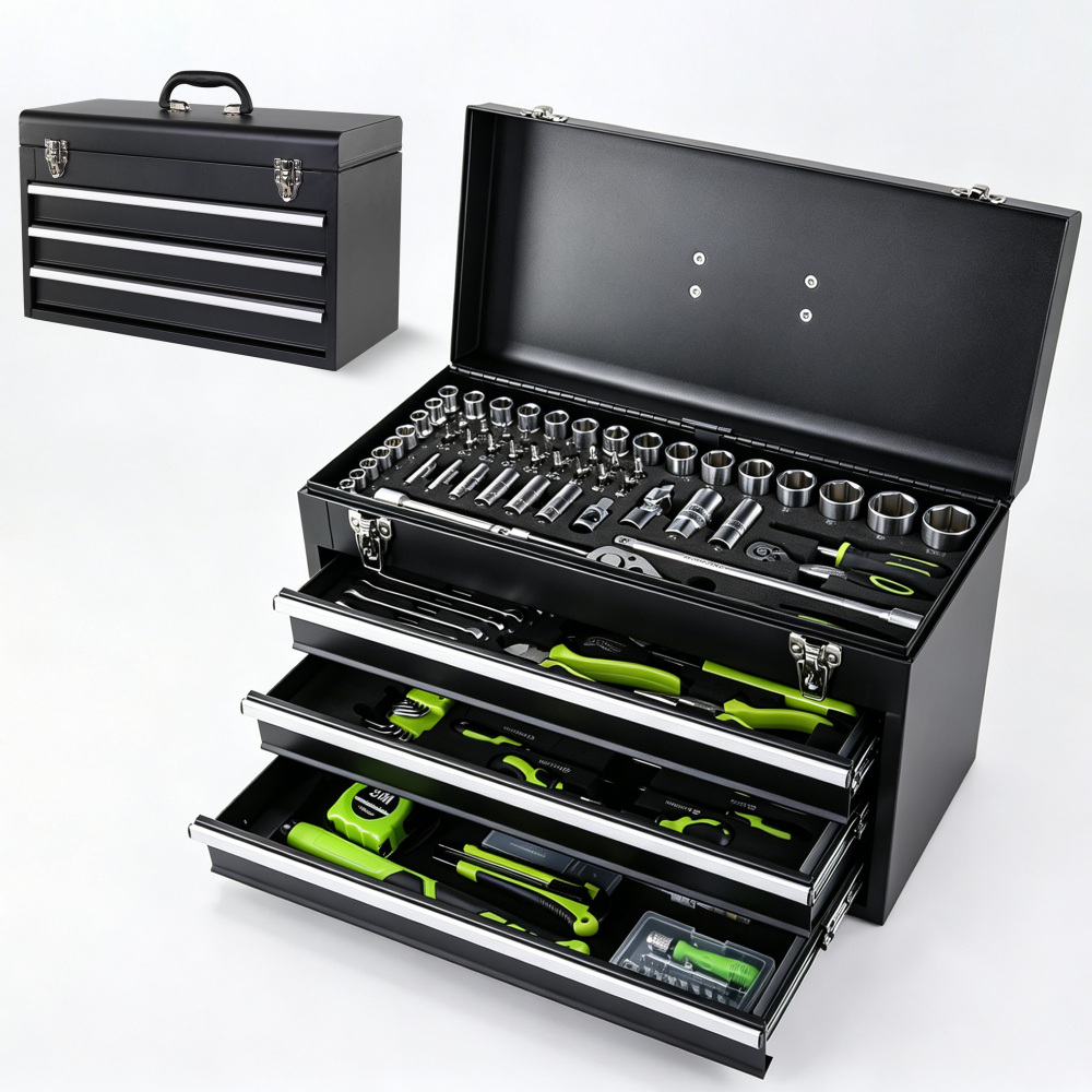 Heavy Equipment International - Portable 465-piece Machine Tool Set, Fully