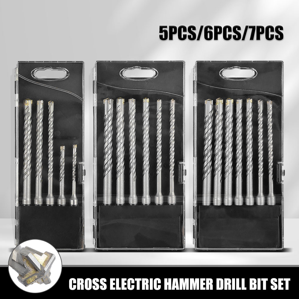 Concrete Breaker Demolition - 5/6/7pcs 110mm 160mm SDS Plus Concrete