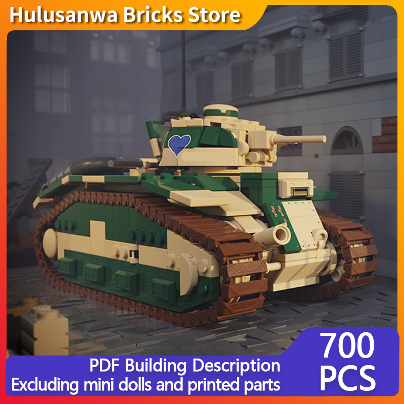 Heavy Equipment Game - B1 French Heavy Tank Model MOC