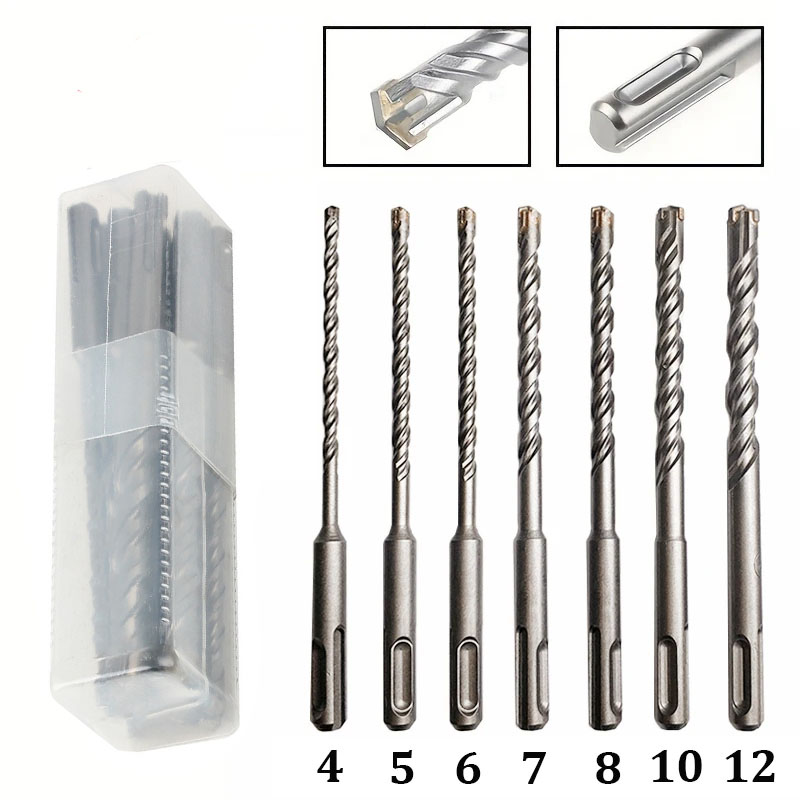 Concrete Breaker Demolition - Drill Bit Set 7 Pieces, Concrete