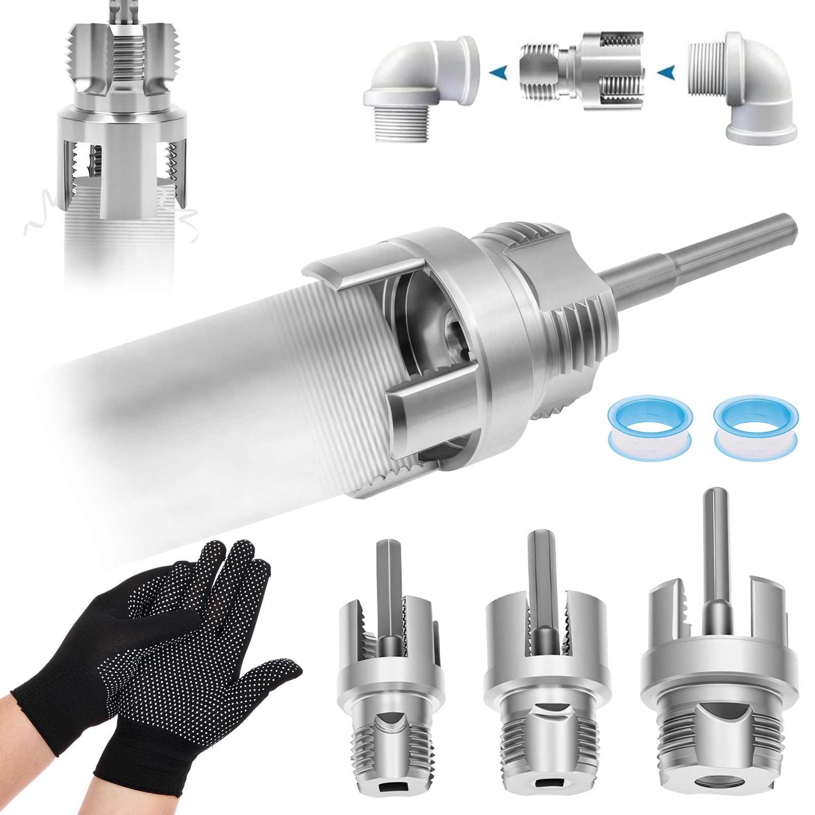 4 in 1 Water Pipe Thread Cutti - Pipe Threading Machine review and price
