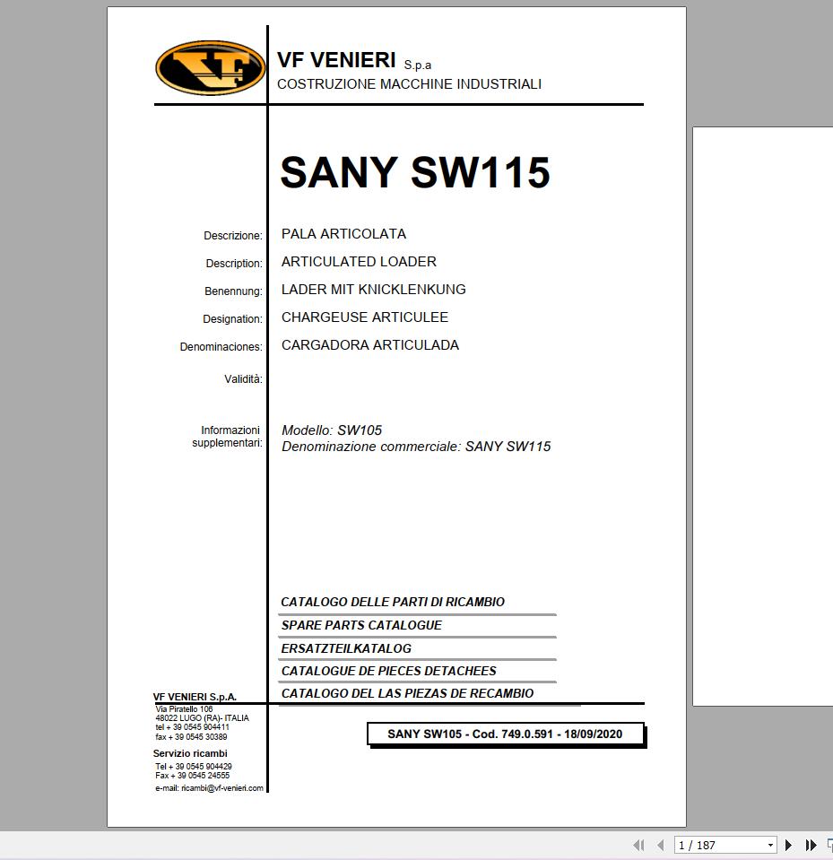 SpecDiag Sany Heavy Equipment  - Heavy Equipment Pdf review and price