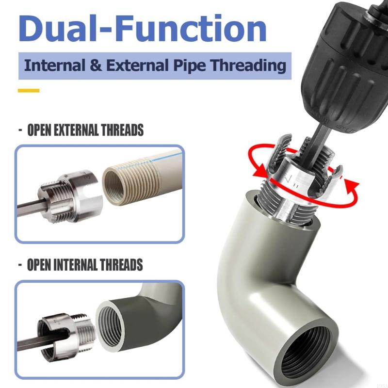 Electric Drill Compatible PVC  - Pipe Threading Machine review and price