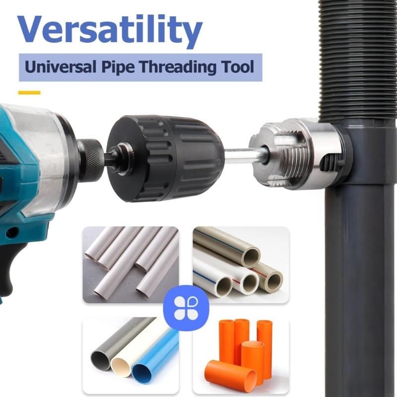 Electric Drill Compatible PVC  - Pipe Threading Machine review and price