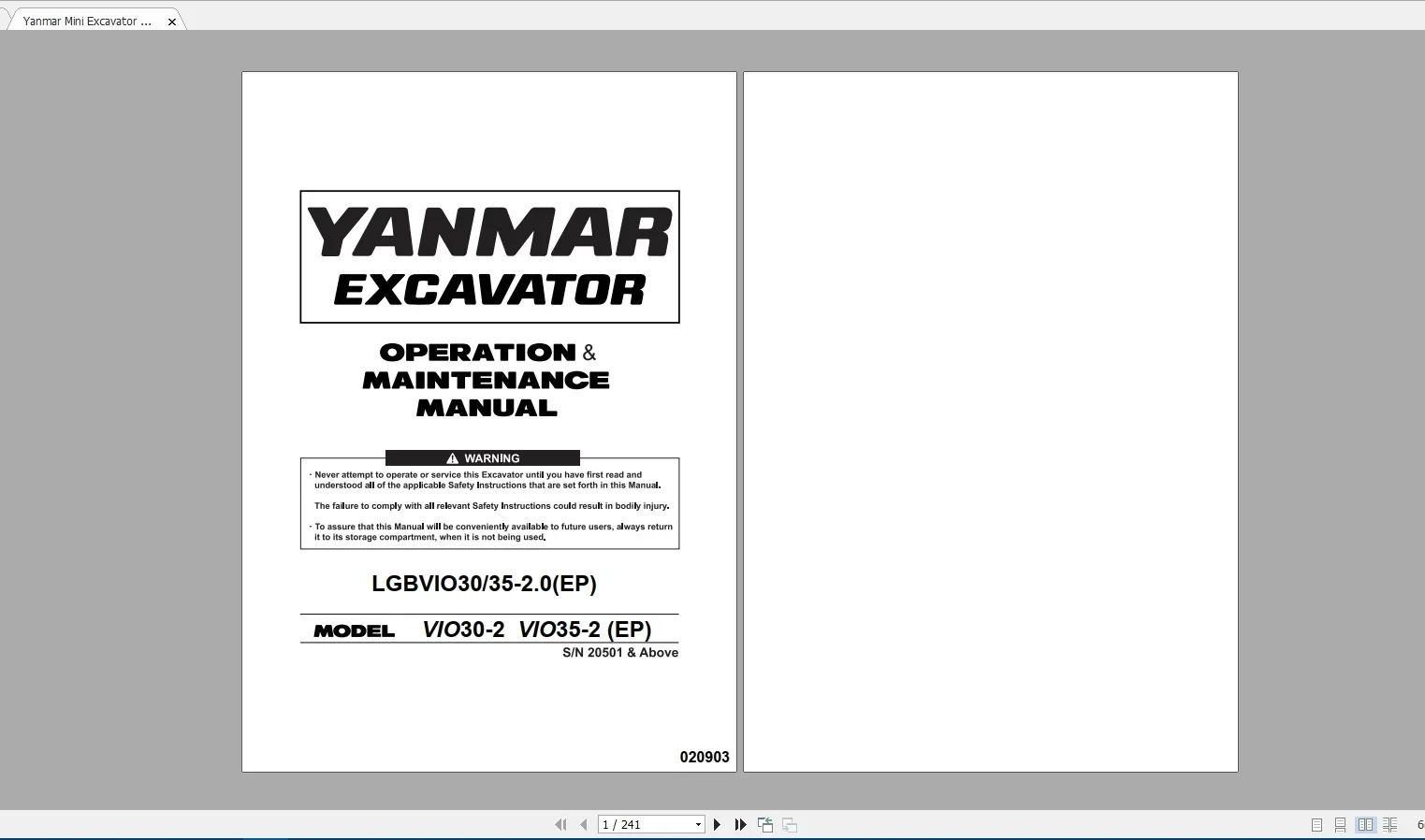 SpecDiag Yanmar Heavy Equipmen - Heavy Equipment Pdf review and price