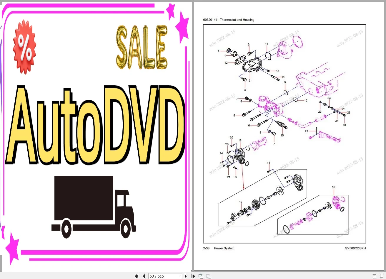 AutoDVD Sany Heavy Equipment P - Heavy Equipment Pdf review and price